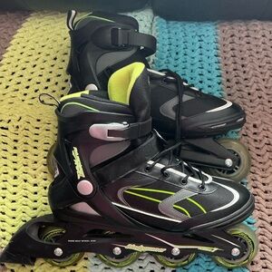 Rollerblade Black and Green Inline Skates